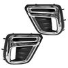 Compatible with 2019-2021 Subaru Forester: Front Fog Light Frame, Bumper Light Trim, and Cover.