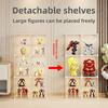 Toy Display Cabinet Home Use Toy Shelf Transparent Storage Box Small Figurines  Model Display Rack Living Room Organizer