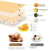 Reusable Beeswax Bread Bags Beeswax Coated Cotton Bread Storage Bags 43*33cm Zipper Closure Fresh-Keeping Bread Bags Freezer Use