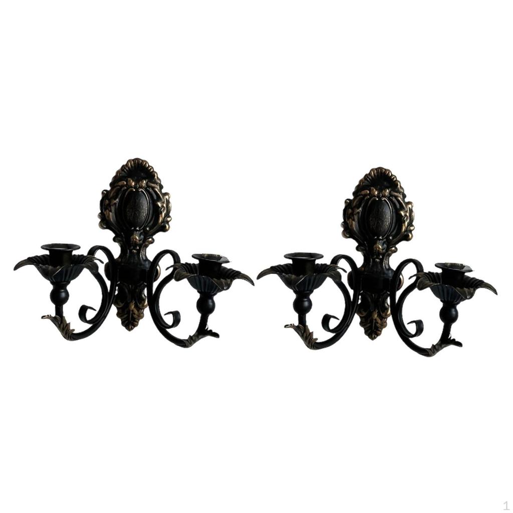 Candle Sconce Candelabra Retro Design Decorative Wall Holder Candlestick for Living