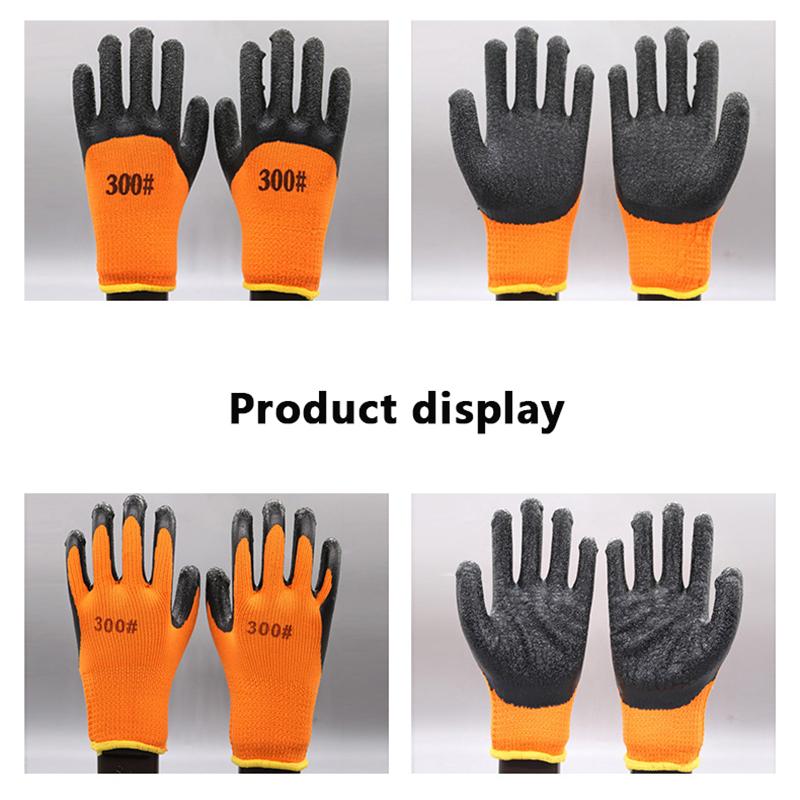 1 Paar Arbeitshandschuhe mit PU-Handflächenbeschichtung Sicherheitsschutzhandschuh Nitril Professionelle Sicherheitslieferanten Verdickt und warm