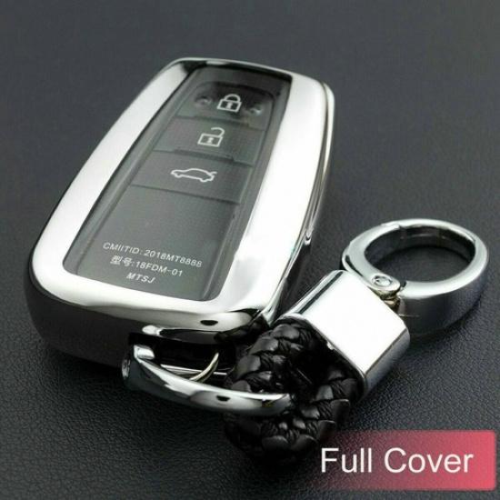 Car Key Chain Fob Case Cover For Toyota RAV4 Highlander Camry Corolla Kluger 86