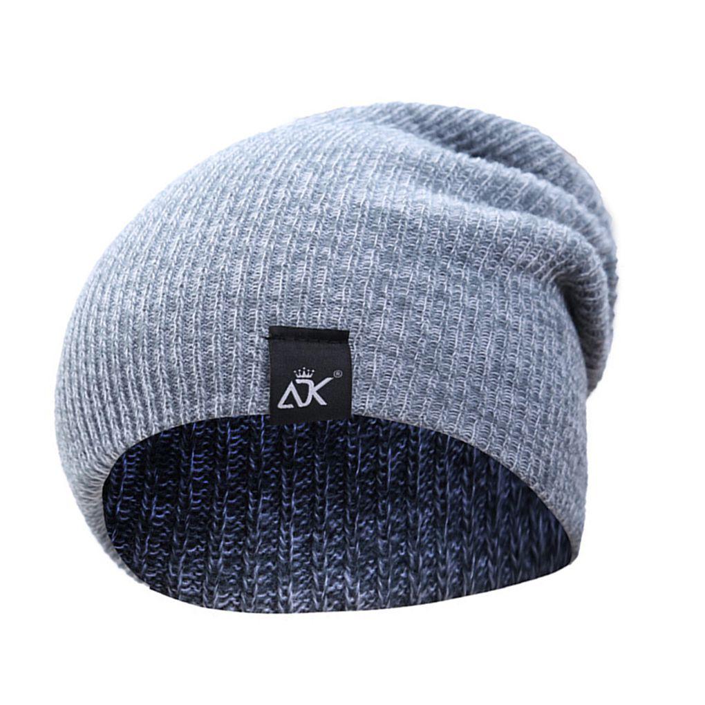 Unisex Outdoor Hats Knit Stripe Winter Warm Knitted Hip Hop Elastic Cap