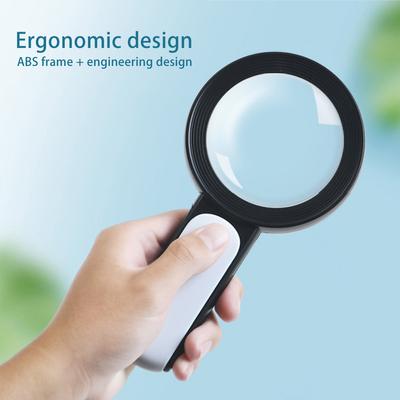 LED Light Optical Old Reading Dropship Handheld 30X Illuminated Magnifier Microscope Magnifying Glass Aid Reading Loupe