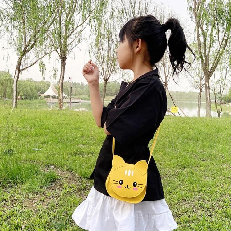 Unique Cats Pattern Shoulder Bag For Children Compact Size Adjustable Strap Crossbody Bags Girls Fashionable Mini Purse