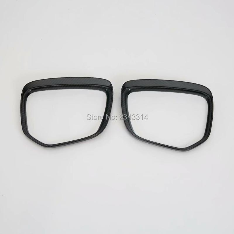 For Mitsubishi Outlander 2016-2018  Car Rearview Mirror Covers Rain Eyebrow Frame Board Rainproof Protection Car Accessories