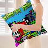 Cartoon Geometry Dash Video Game Pillow Cover Sofa Cushion Cover Home Room Decoration Children Gift