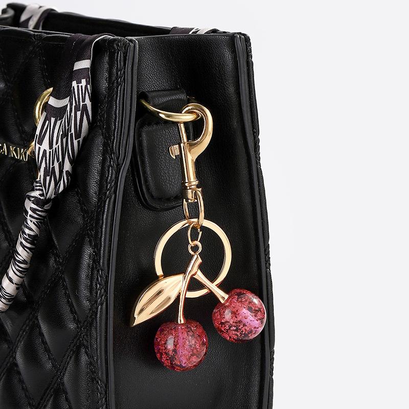 Cherry Fruit Keychain Pendant  Cherry Charm Pendant For Bag Women'S Handbag Shoulder Bags Keychain Attachment Parts