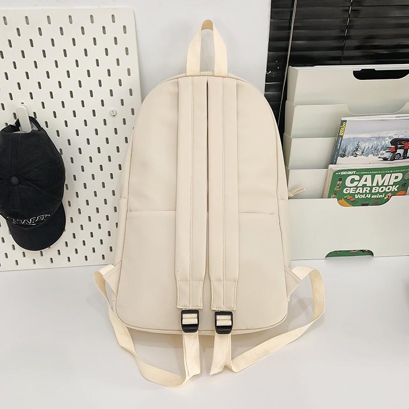 Herren Rucksack mit großem Fassungsvermögen Damen Rucksack einfarbig Studenten Schultasche