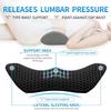1Pcs Comfort Lumbar Support Pillow - Memory Foam Back Pillow - Back Pain Relief - Detachable & Washable - Ergonomic Lumbar