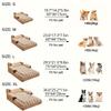 Premium Anti-Slip Pet Couch - Orthopedic Bed for Dogs & Cats | Luxurious Brown Sofa with Removable Cover
