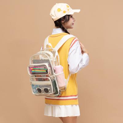 Transparent PVC Backpack Trend Large Capacity Outdoor Fashion Waterproof Transparent Backpack Bag