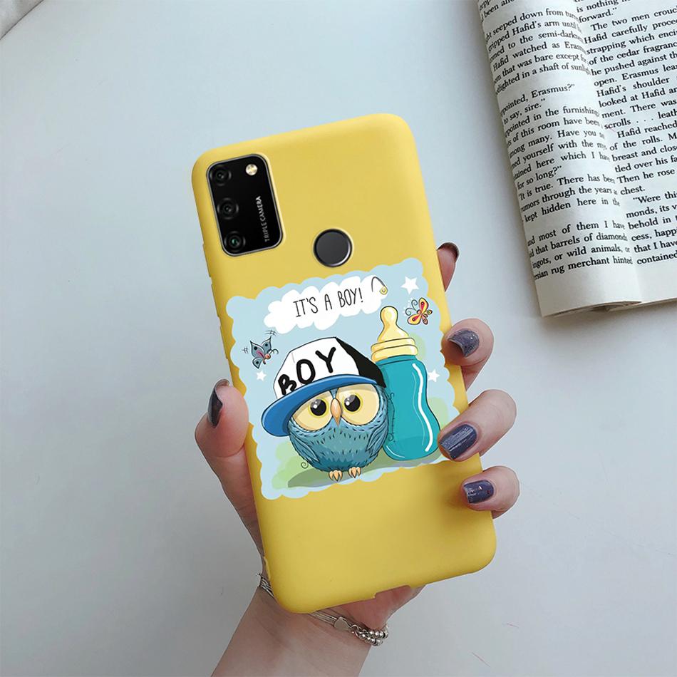 For Huawei Honor 9A Case 2020 Silicon Cover Soft Bumper Coque For Huawei Honor 9A Phone Cases MOA-LX9N Honor9A Love Heart Funda