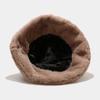 Faux Fur Winter Bucket Hat for Women Men Fluffy Warm Hat Women's Furry Fisherman Cap for Casual, Trips, Sports, Skiing