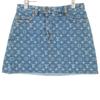 LOUIS VUITTON [Excellent Condition/Domestically Authorized] Monogram Denim Mini skirt 36 blueUsed