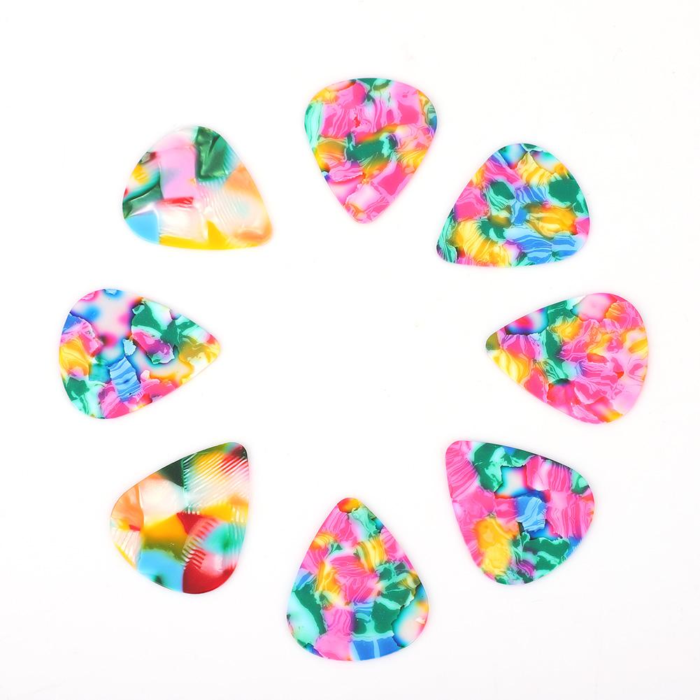 50 Stücke Celluloid Gitarre Picks Plektren 0,7mm Musical Instrumente Zubehör(0,7 mm)