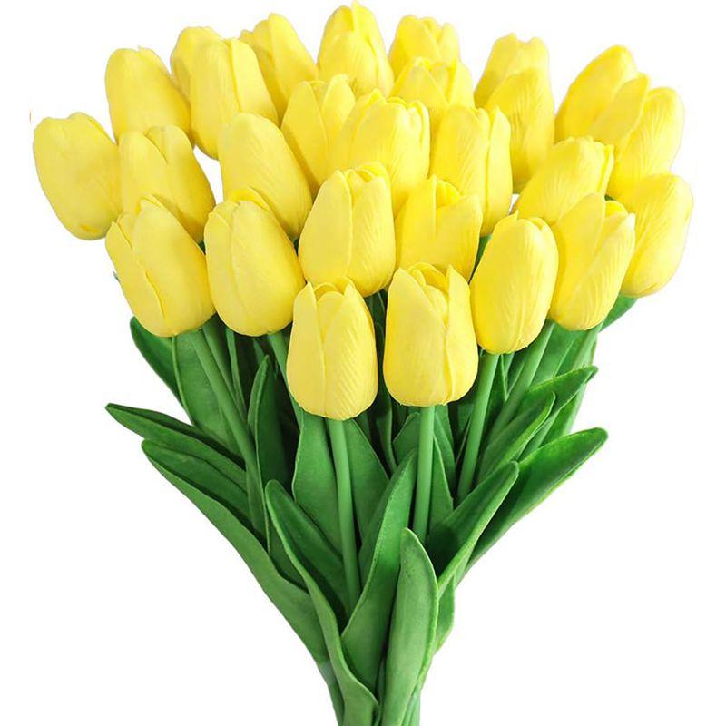 8/20PCS Artificial PE Foam Tulip Flower Household Vase Tabletop Decoration Wedding Outdoor Scene Decoration Seven Color Optional