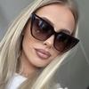 Ikke-polarisert Klassisk Vintage Sexy Cat Eye Solbriller Kvinner Merkedesigner Retro Overdimensjonert kvinnelig reisesjåfør Gradient Mote Solbriller