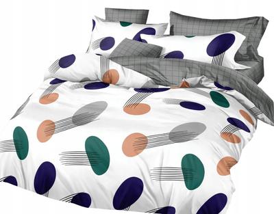 3-piece Bedding Set 160x200 + Pillowcases Cotton Satin Dots
