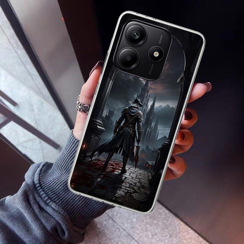 Bloodborne Game Phone Case For Xiaomi Redmi Note 15 14 14S 13 12S 12 Pro Plus 11S 11 10S 10 4G Cover 11E 11T 5G Print Fundas Red