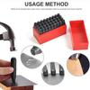 With Plastic Case Digital Letter Stamp Steel Number Stamp Punch Tools Metal Punch