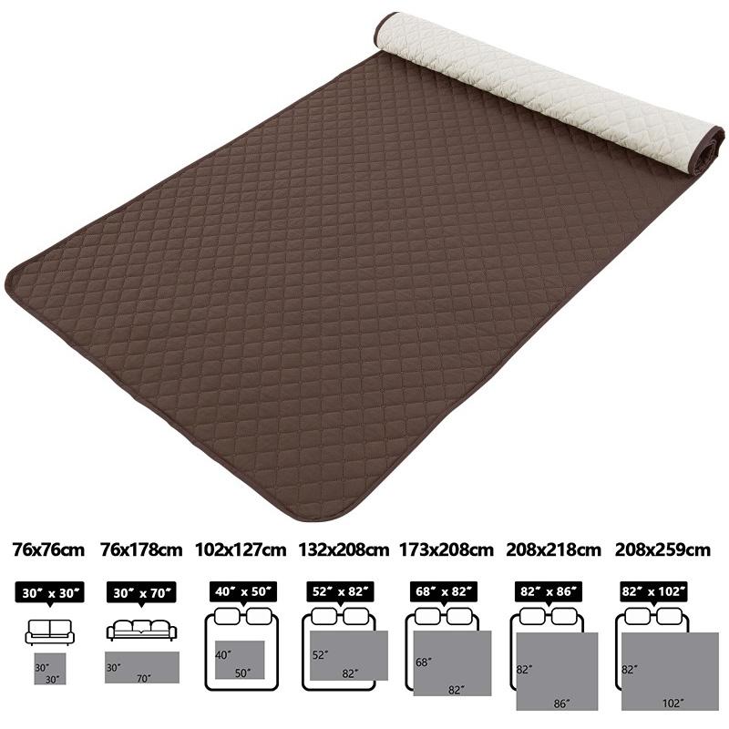 

Waterproof Mattress Protector Kids Pet Dog Urine Pad Reuseable King Size Bed Sheet Cover Washable Bed Bedspread Pads Mat 30x30inch 76x76cm