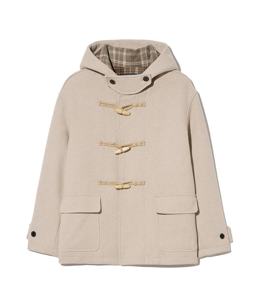 Yale Wool Blended Short Duffle Coat_Light Beige