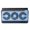 Car Solar Powered Exhaust Fan Car Window Exhaust Fan 180° Vehicle Ventilation Fan Car Radiator Fan Cooler Ventilation System with Three (Gray-Blue)