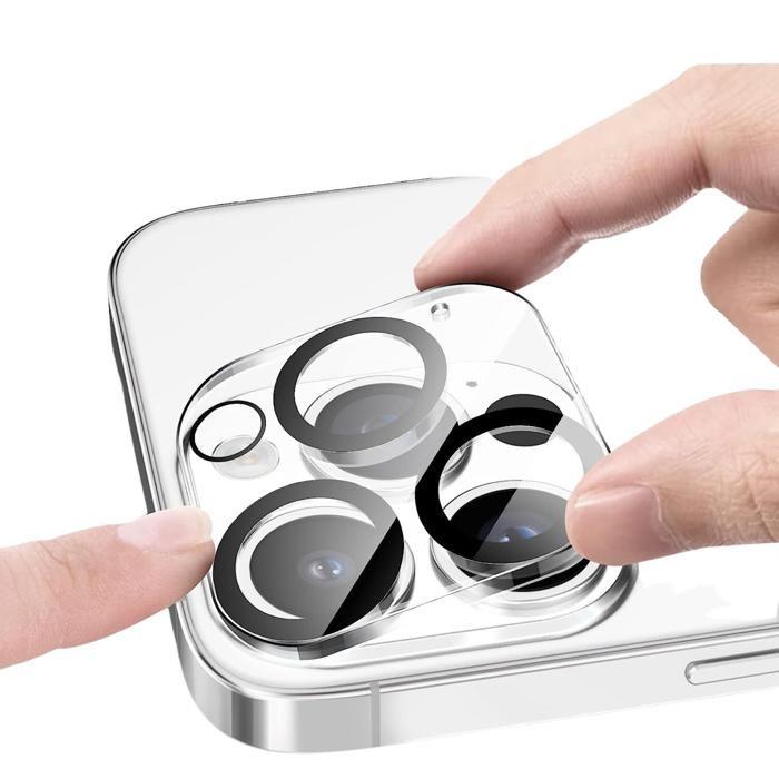 Tempered Glass Camera Protector for iPhone 16 PRO / iPhone 16 PRO MAX [2 Pack] Rear Camera Protection Film Phonillico®