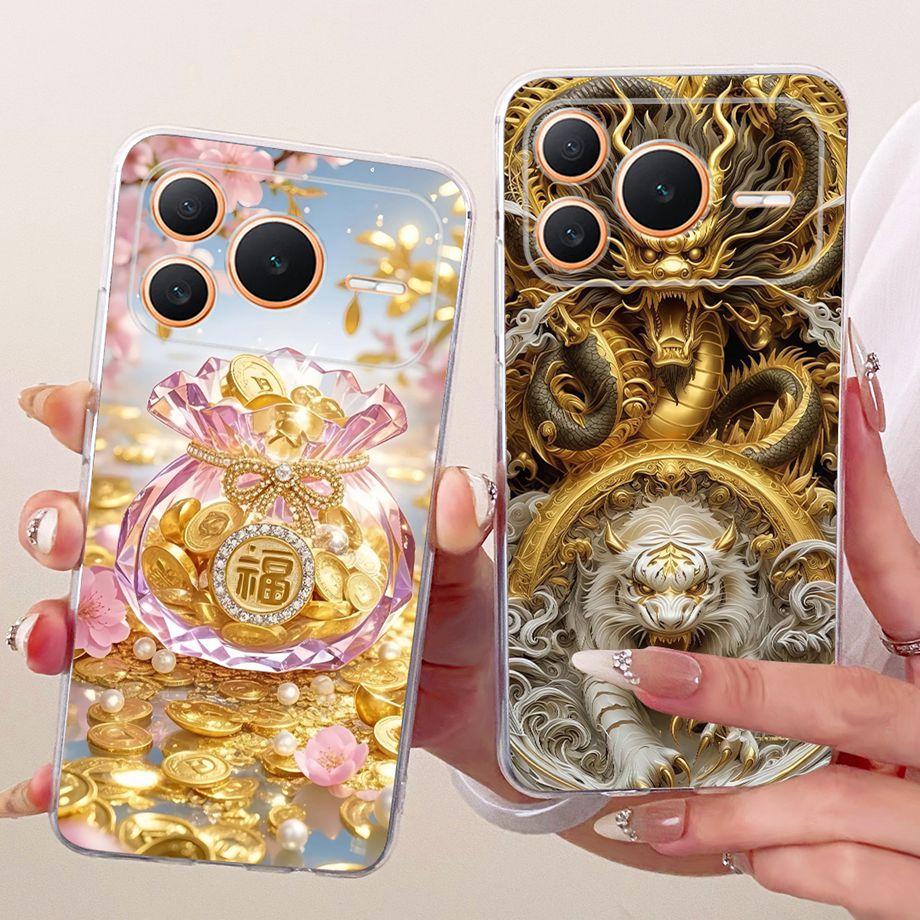 For Honor Power2 Phone Case Soft Clear Silicone Back Cover Butterfly Dragon Cat Floral Painting Bumper On Honor Power 2 Fundas