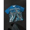 The  summer new men's T-shirt features a casual fashionable comfortable soft and breathable  pattern print