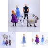 Enchanting 5pcs Snow Queen Anna Elsa Frozen 2 Olaf Sven Kristoff Action Figures Set