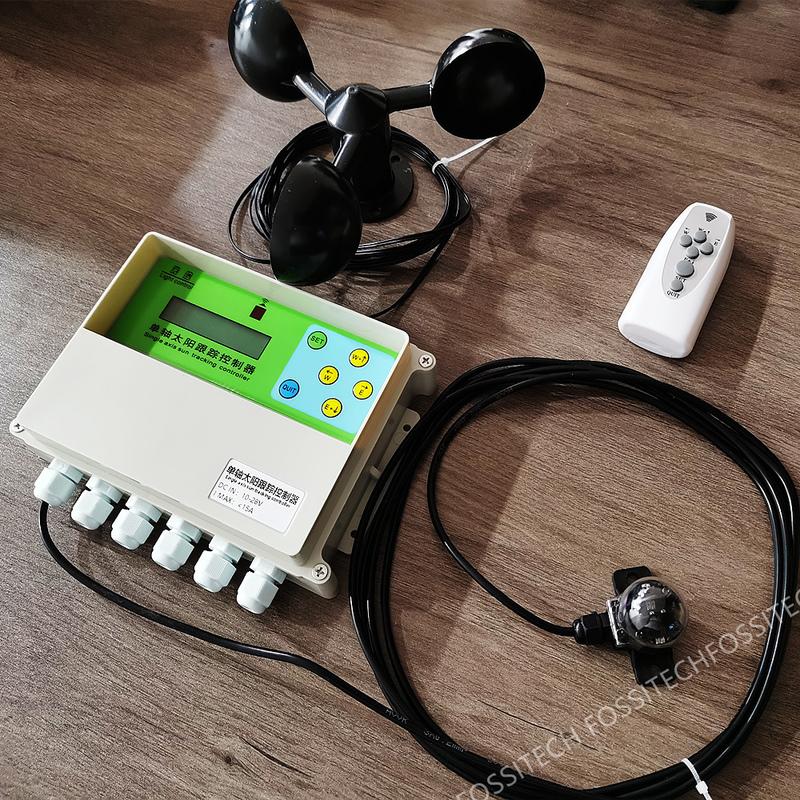 New Single Shaft Solar Automatic Tracking Controller Single Axis Sunshine Tracing Controller Wireless Slant Sun Tracker System