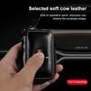 1Pcs Leather Emblem Car Key Case Keychain Zipper Key Case Bag For Porsche Cayenne Panamera Macan Boxster 911 Carrera-GT 944 918 917