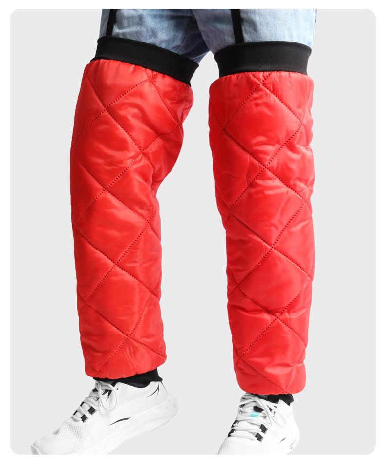 Winter Electric Car Knee Pads for Men and Women: Windproof, Warm Leggings for Motorcycle Riding, Heat-Protective Gear