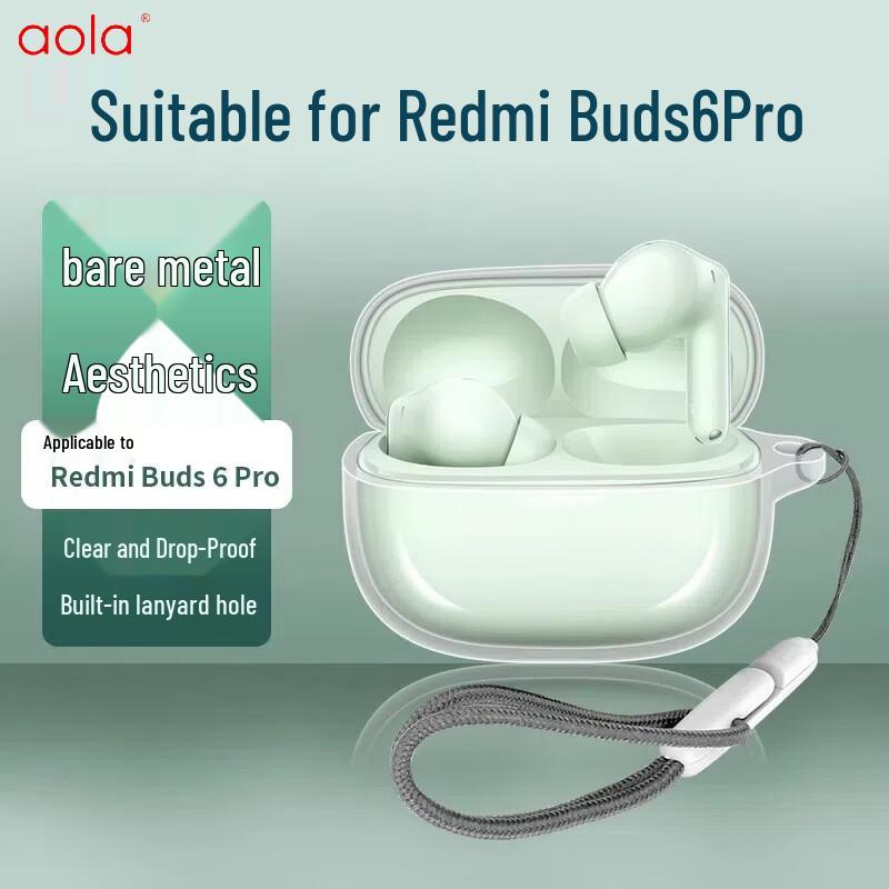 Xiaomi Redmi Buds 6 Pro Transparent Silicone Case Redmi Buds 6 Pro