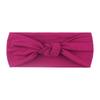 New baby headband headband, children's plain bow headscarf hair accessories, baby knotted headband.