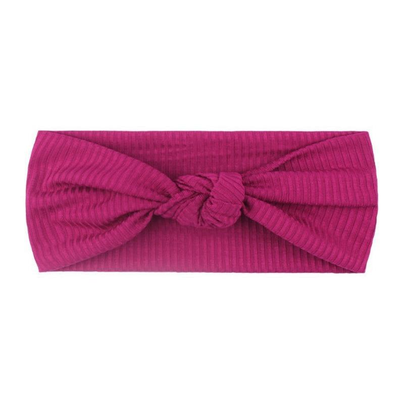 New baby headband headband, children's plain bow headscarf hair accessories, baby knotted headband.