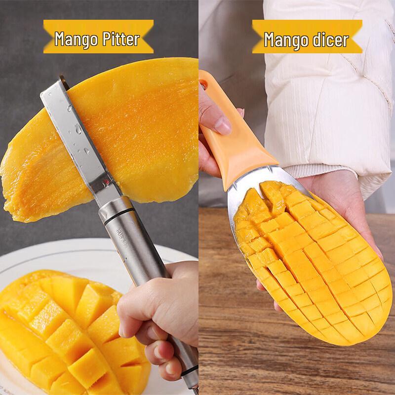 Qianwei Stainless Steel Multi-Function Mango Corer & Slicer