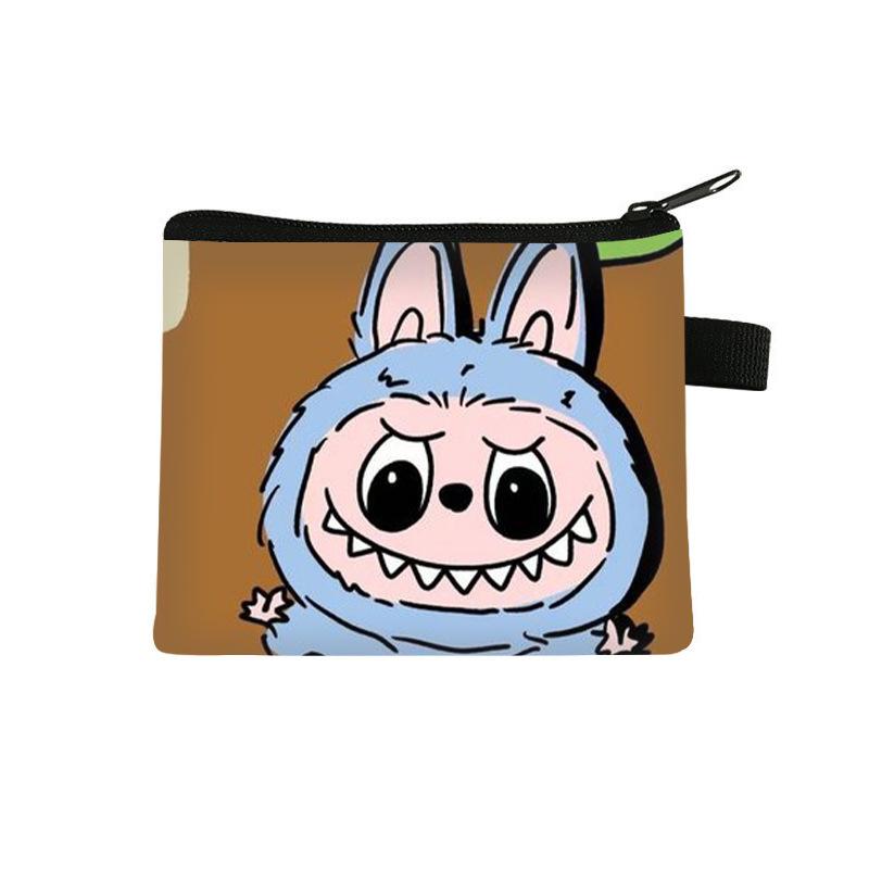 Labubu Children's Coin Purse, Elementary School Boy and Girl Cartoon Storage Bag, Cute Large Capacity Bag CLE