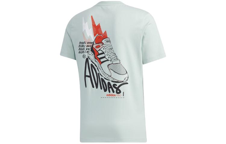 Adidas Neo Straight Fit T Shirt Men s Light Green GJ8888 XXL