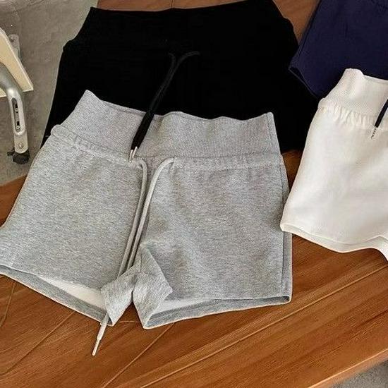 

American Spicy Girl High Waist Grey Leggings - Women s Summer Casual A-Line Hot Pants, Trendy Sports Shorts. M 90-110 jin