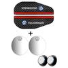 Visera de Lluvia para Espejo Retrovisor de Coche Espejo Redondo Pequeño Parasol de Lluvia para Volkswagen VW GOLF Polo Tiguan JETTA PASSAT