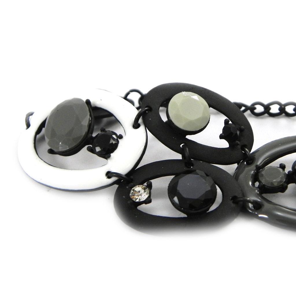 NOA [I1489] - Designer Bracelet 'Mélusine' Black White