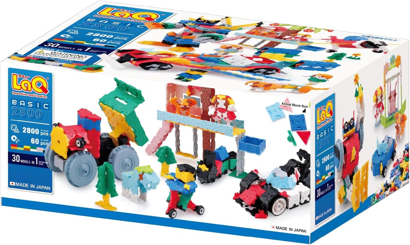 

LaQ Basic 2800 Block Plastic Container Version (November 2025 New Specification) L009500