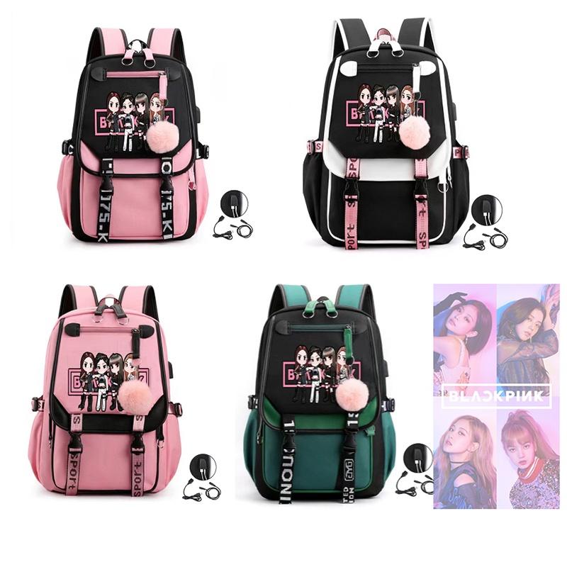 Stilvoller Urbaner Minimalistischer Sternenhimmel Rucksack Koreanische Girlgroup Park Chaeyoung Lisa Kim Jisoo Gleicher Stil Oxford-Stoff