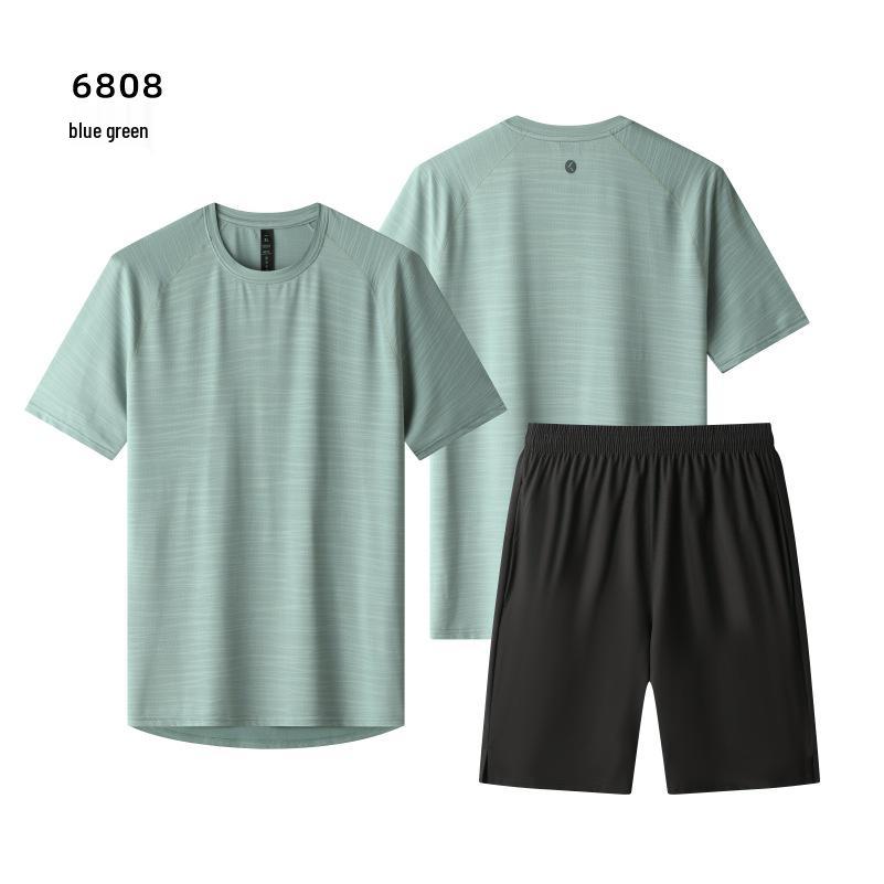 Unisex Quick-Dry Sports Set: Short Sleeve T-Shirt for Running, Basketball, and Casual Wear
