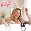 Bunny Ears Headband, Soft-Touch Easter Headband for Themed Party Birthday Costume, Cute and Quirky Cosplay Headwear