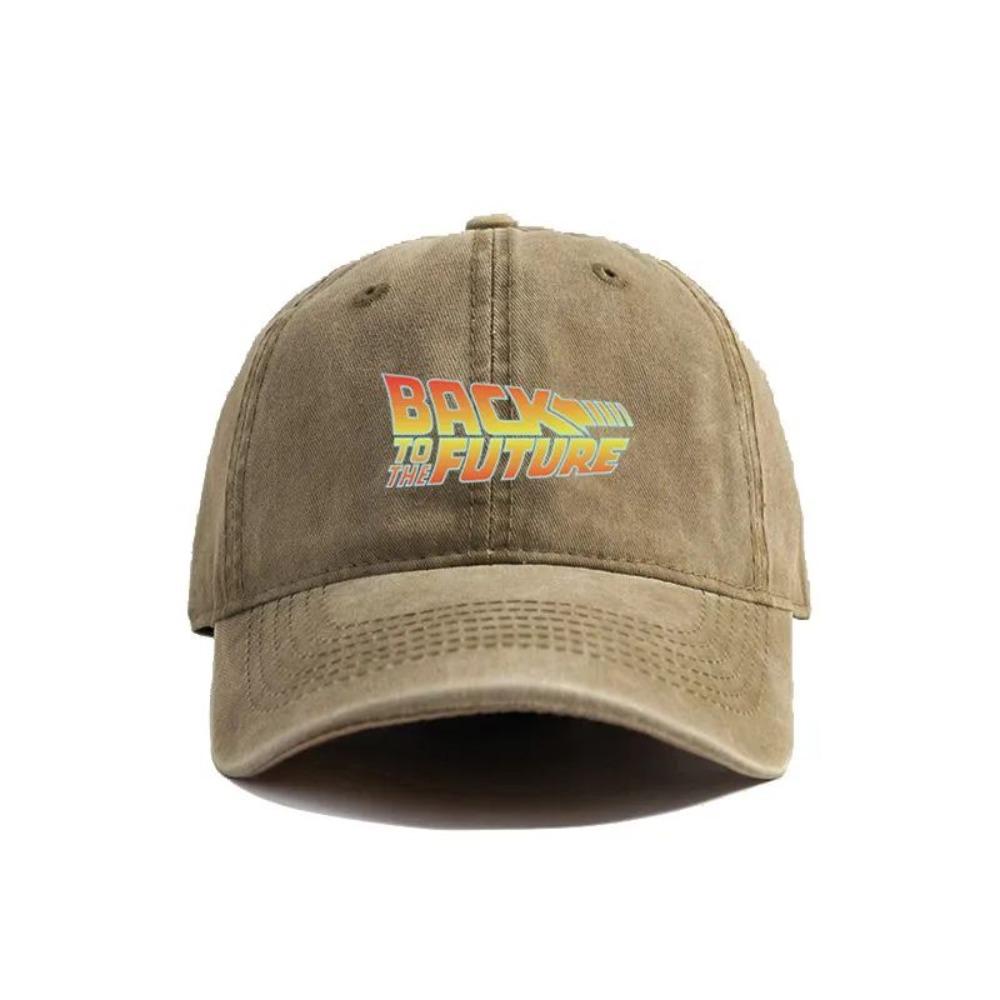 2025 Back To The Future Baseball Cap Summer Distressed Dad Hats Unisex Outdoor Adjustable Cotton Caps Outdoor Sun Protection