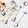 Japanese Korean Style Cartoon Cat Spoon Polished Honey Stirring Spoon New Dessert Spoon